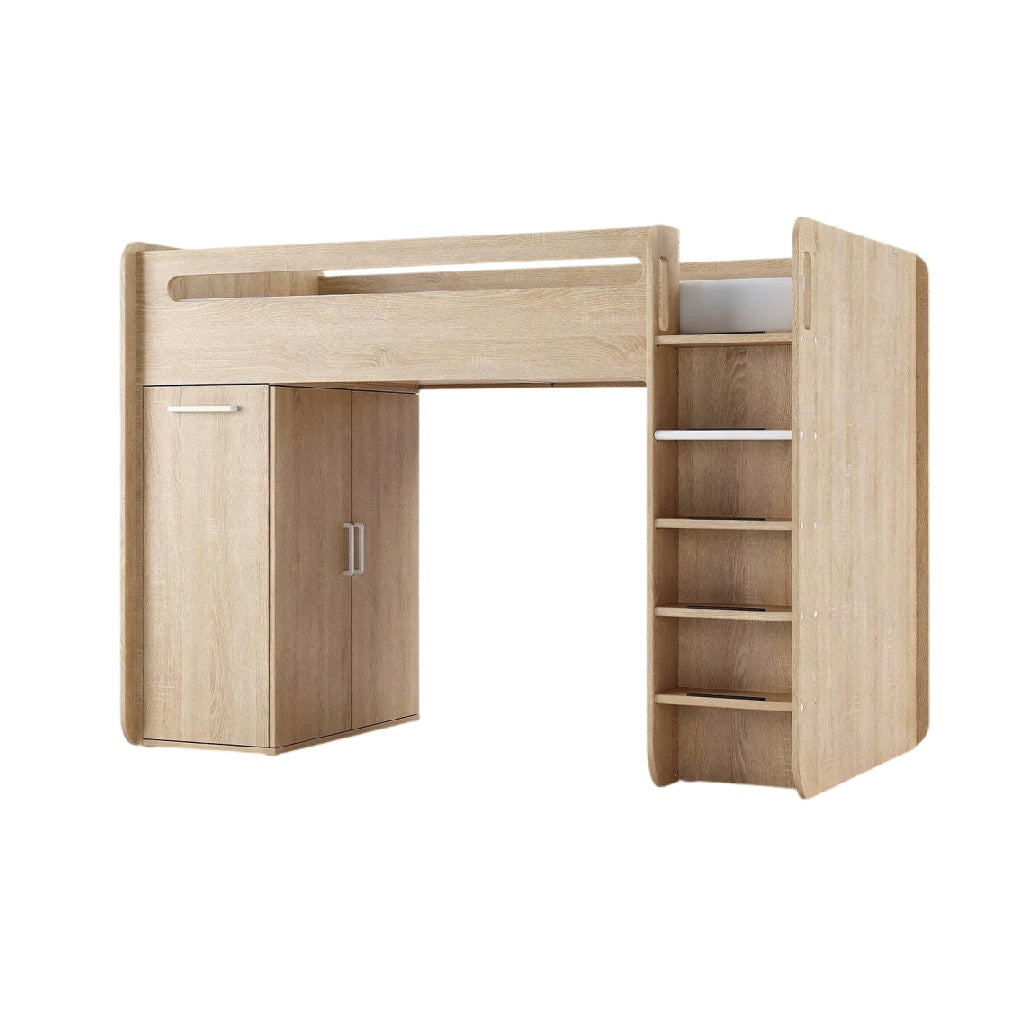 **Technische titel in het Nederlands:** In hoogte verstelbaar stapelbed met opbergruimte en boekenplank